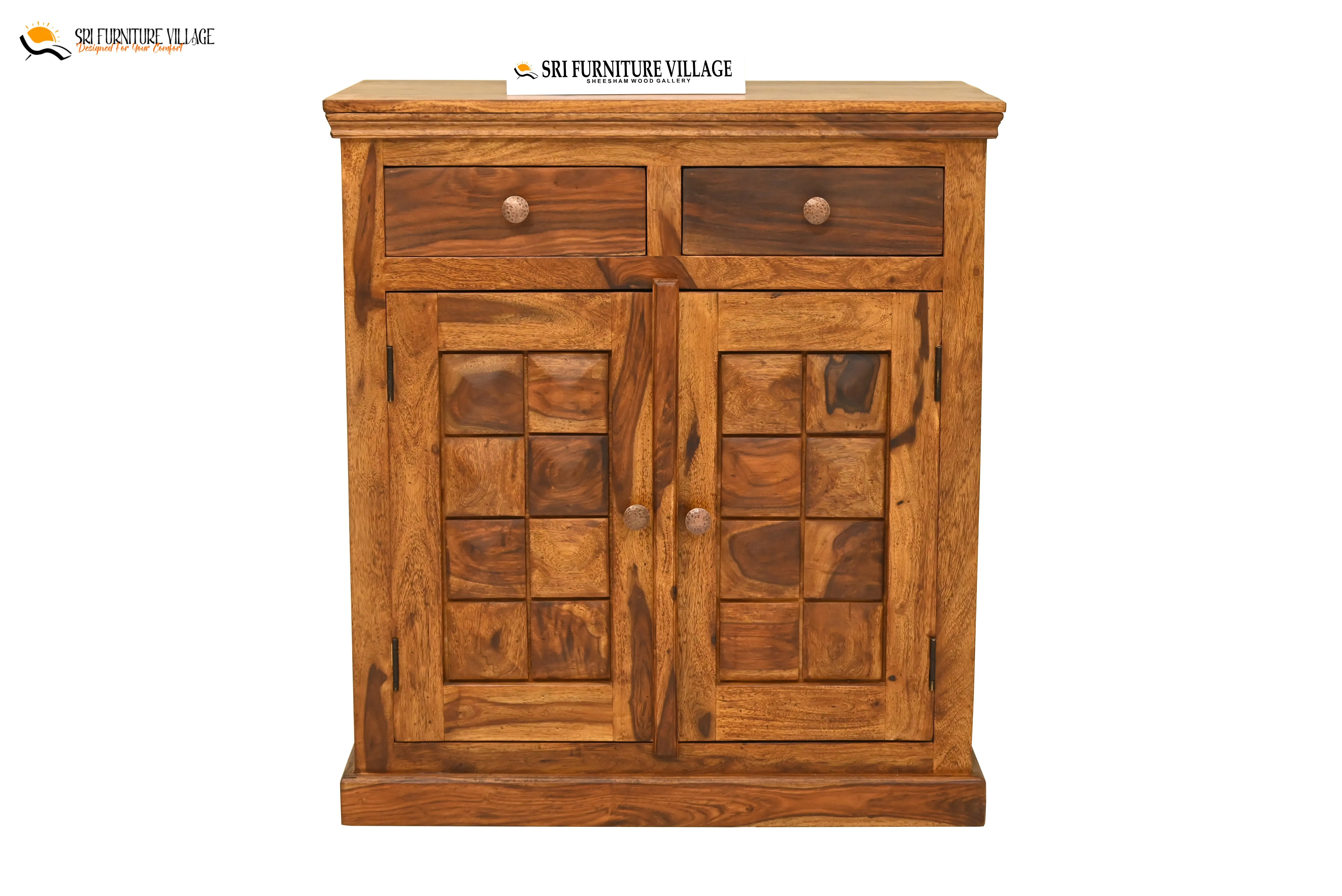 Vintage Side Board With Storage Drawer (Stone Finish) - 6225