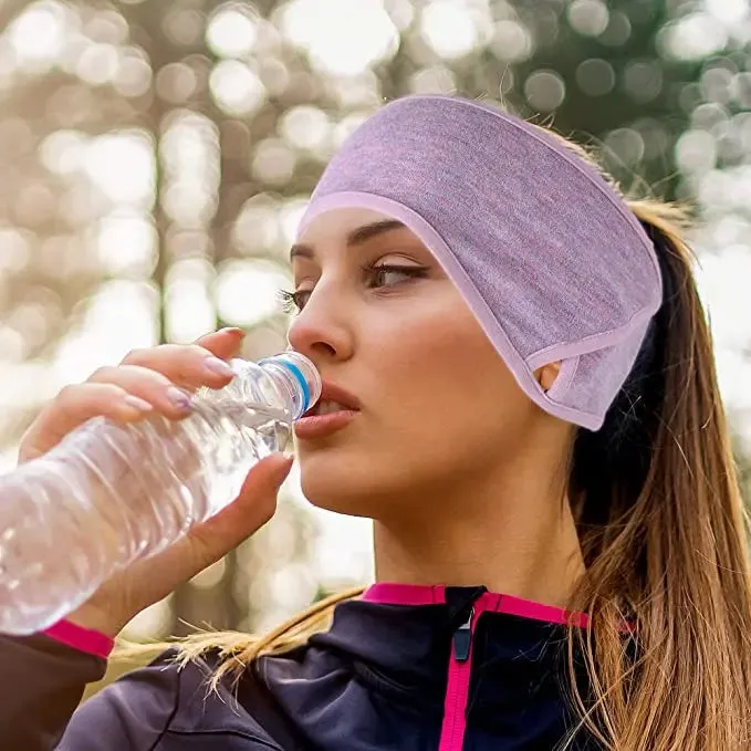 Winter Ear Warmers - Fleece Headband for Sports and Outdoor Activities (3 Pack)
