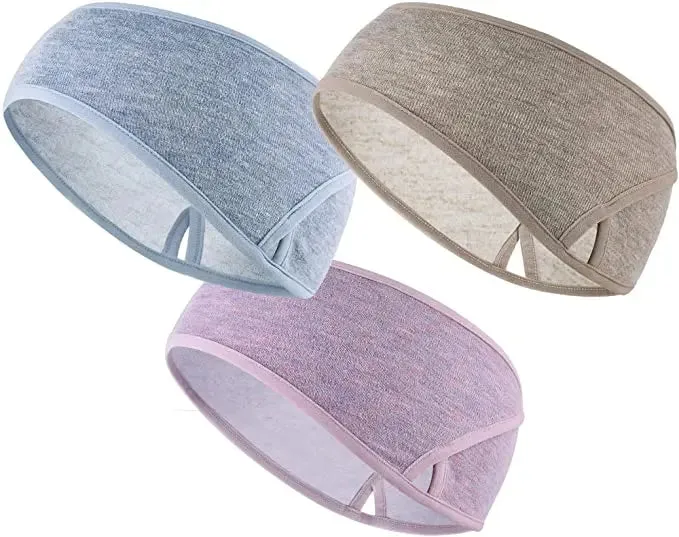 Winter Ear Warmers - Fleece Headband for Sports and Outdoor Activities (3 Pack)