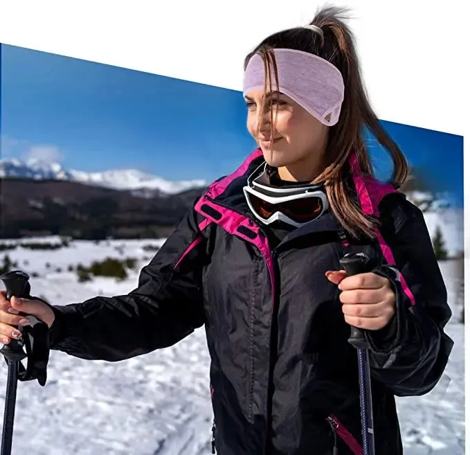 Winter Ear Warmers - Fleece Headband for Sports and Outdoor Activities (3 Pack)