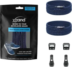 Xpand No Tie Elastic Boot Laces. Hi-Vis Reflective Shoelaces. Ultra Durable for Hiking, Triathletes and Crossfit